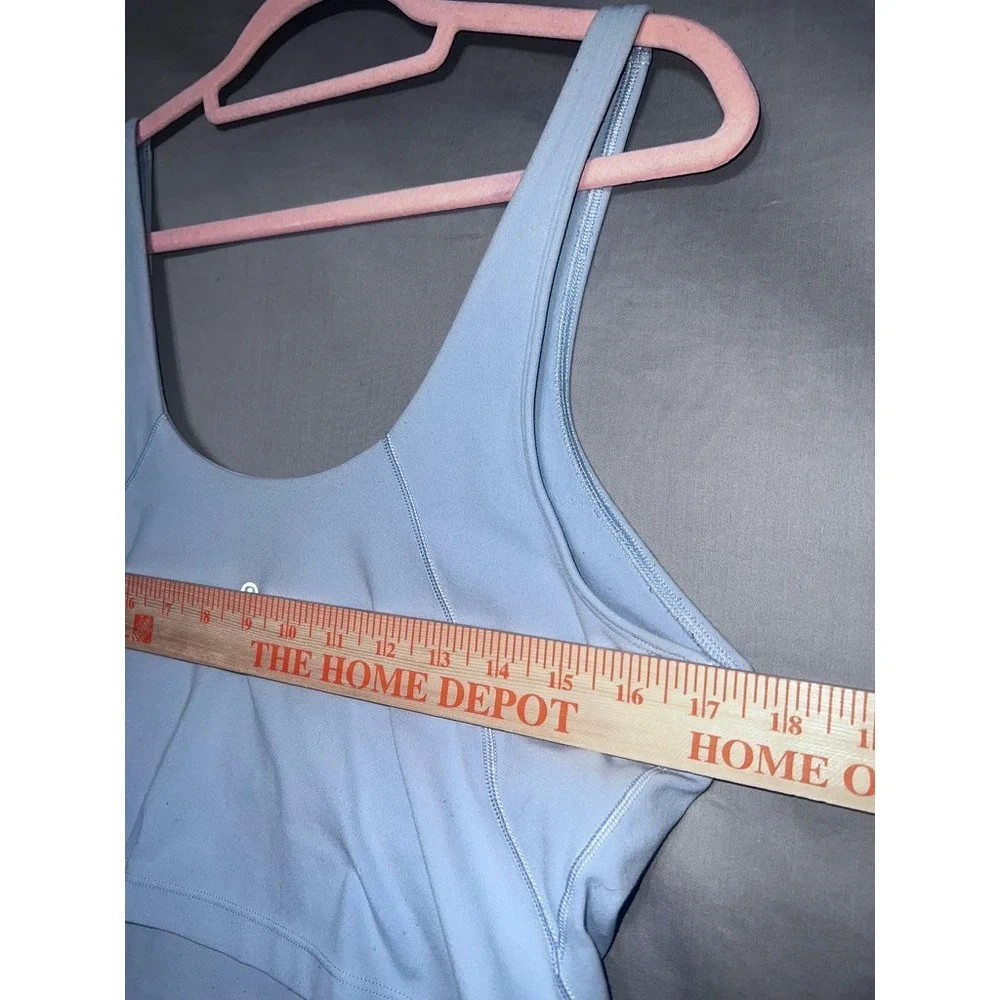 Lululemon Align Tank Top Light Blue Nulu Yoga Crop Bra Top